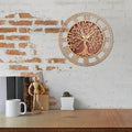 WoodArt | Rustykalny zegar ścienny z drewna w stylu vintage