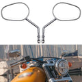 Regulowane Lusterko Motocyklowe z Wysokiej Jakości Wykończeniem Chromowanym