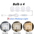 Glamora | Zestaw Oświetlenia LED do Lusterka Makijażowego | 10 Lamp w Stylu Hollywood | USB, Przyciemniane i 3 Tryby Kolorów