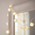 30 LED Różowych Światełek Wróżkowych ciepła biel