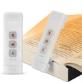 Lampka do książek na klips, ładowana przez USB, przenośna lampka LED do czytania z timerem, idealna do użycia przy łóżku i biurku
