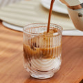 Amerykański Szklany Kubek do Kawy Iced Latte