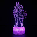 Lampa 3D Marvel Kapitan Ameryka