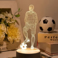 SportVision - 3D LED Lampa Nocna z Motywem Piłki Nożnej