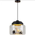 Mniejszy Zoo | Lampa wisząca z szklanym kloszem