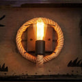 Vintage Lampa Ścienna z Liny