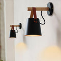 Drewniana Nordycka Lampa Wisząca na Ścianę