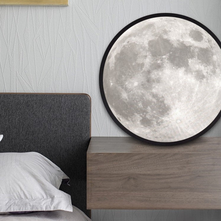 Lustro 2-w-1 z Oświetleniem, z Malowaniem Księżyca, LED Ambient Light &amp; Zasilanie USB, do Domu, Biura i Sypialni