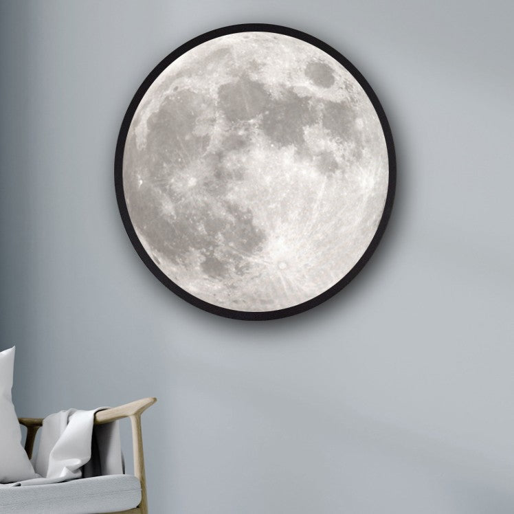 Lustro 2-w-1 z Oświetleniem, z Malowaniem Księżyca, LED Ambient Light &amp; Zasilanie USB, do Domu, Biura i Sypialni