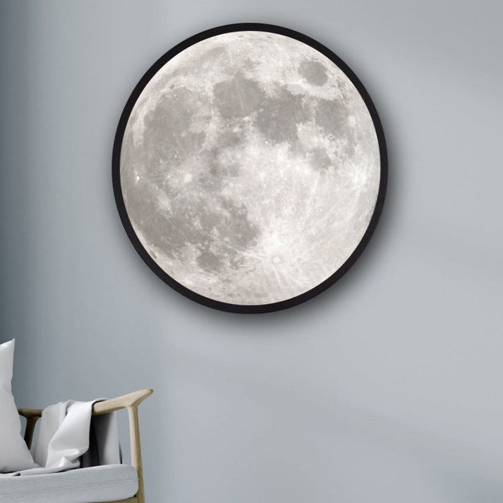 Lustro 2-w-1 z Oświetleniem, z Malowaniem Księżyca, LED Ambient Light &amp; Zasilanie USB, do Domu, Biura i Sypialni