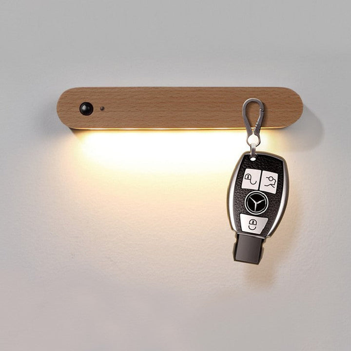 Ładowalna bezprzewodowa magnetyczna lampka LED z czujnikiem ruchu, do korytarza, szafy, schodów, łazienki, samochodu