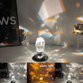 Lampa stołowa LED LuxorLite z diamentowym kryształem | Luksusowe światło nastrojowe | Zmiana kolorów 3 lub 16 | Bezprzewodowa lampka nocna