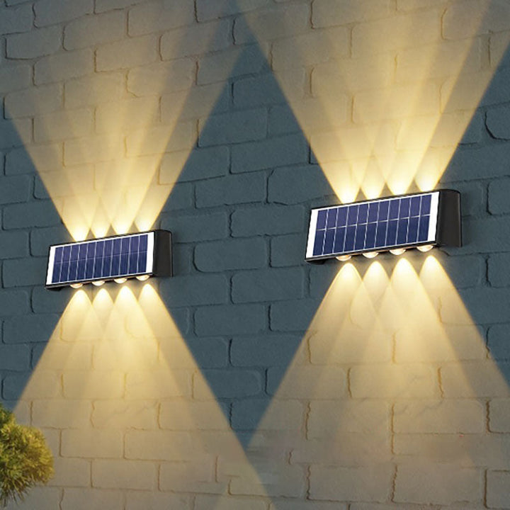 Nowoczesna Prostota Solarna Wodoodporna Prostokątna Lampa LED z ABS PMMA do Użytku Zewnętrznego