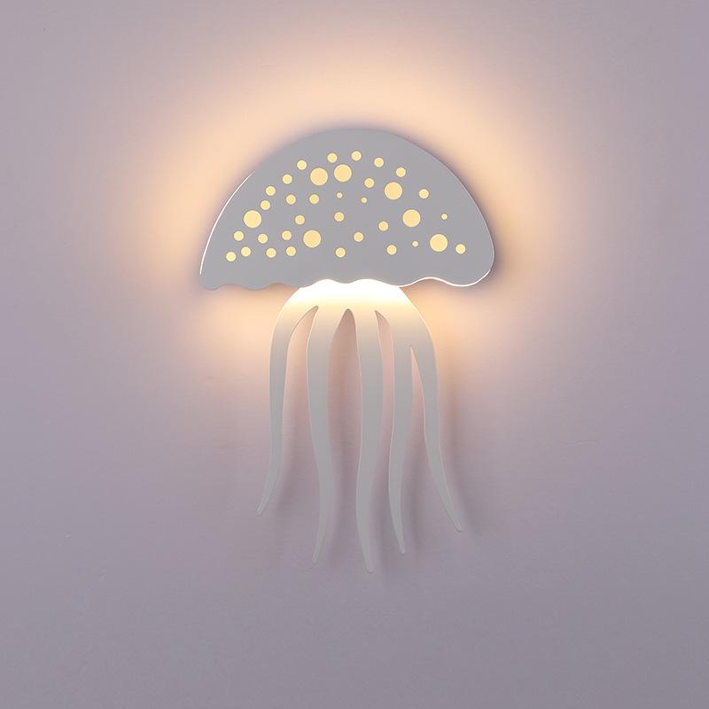 Nowoczesna kreatywna lampa ścienna LED w kształcie meduzy z jednym źródłem światła