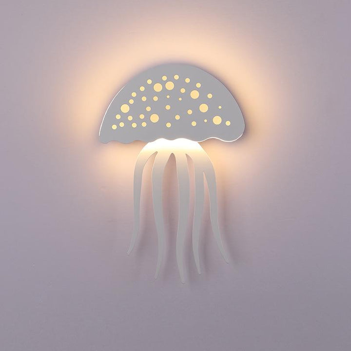 Nowoczesna kreatywna lampa ścienna LED w kształcie meduzy z jednym źródłem światła