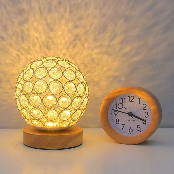 Nowoczesna Minimalistyczna Okrągła Lampa Nocna LED z USB, Ładowalna