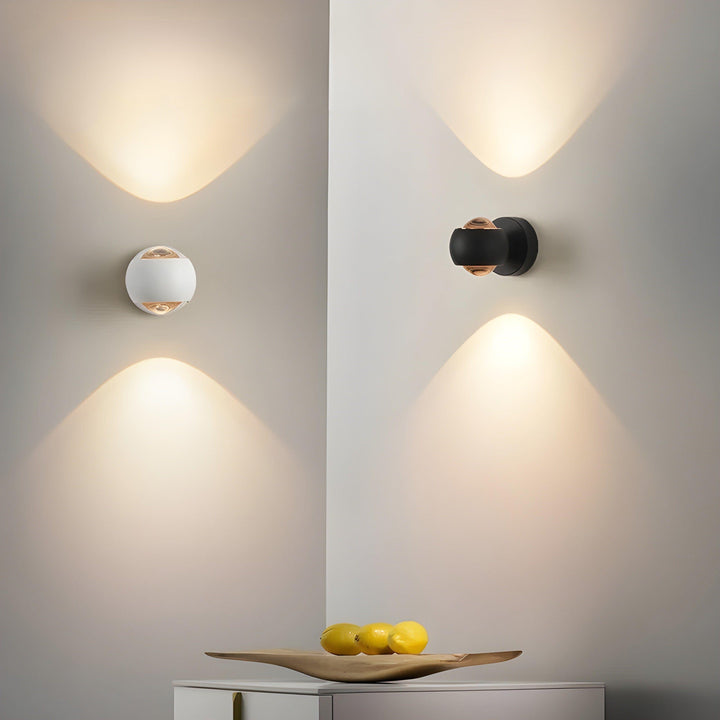 Lampa ścienna wewnętrzna - nowoczesna lampa obrotowa