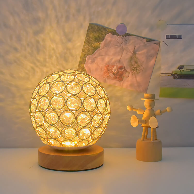 Nowoczesna Minimalistyczna Okrągła Lampa Nocna LED z USB, Ładowalna