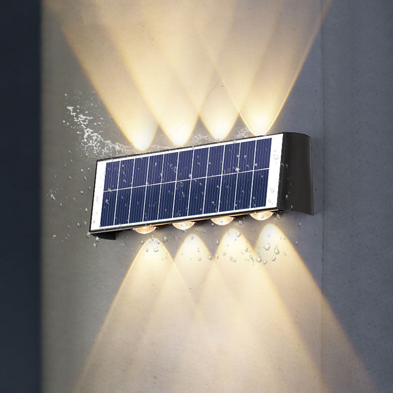 Nowoczesna Prostota Solarna Wodoodporna Prostokątna Lampa LED z ABS PMMA do Użytku Zewnętrznego