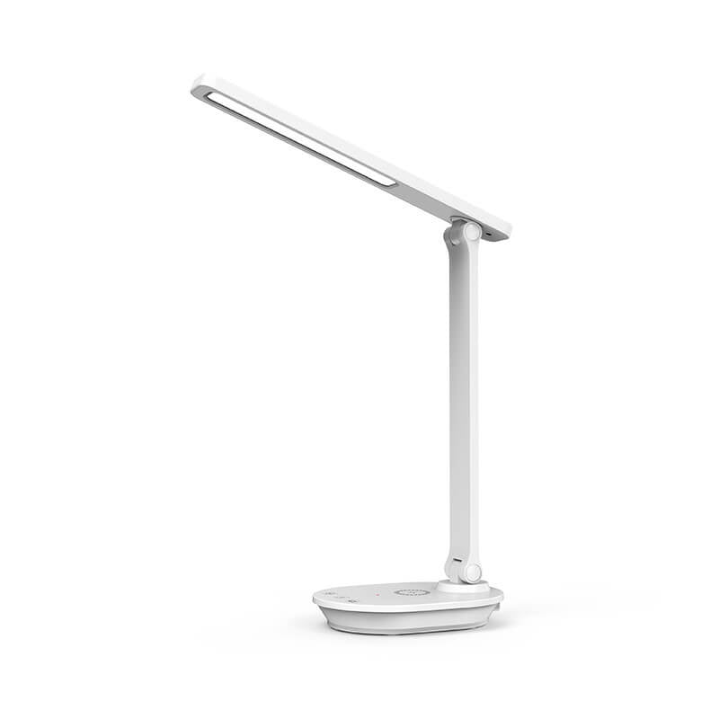 Nowoczesna Podwójna Składana Lampa Biurkowa LED Bezprzewodowa z Ładowaniem