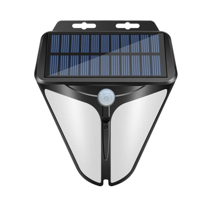 Inteligentna solarna trójkątna zewnętrzna wodoodporna lampa LED z czujnikiem ruchu na ścianę