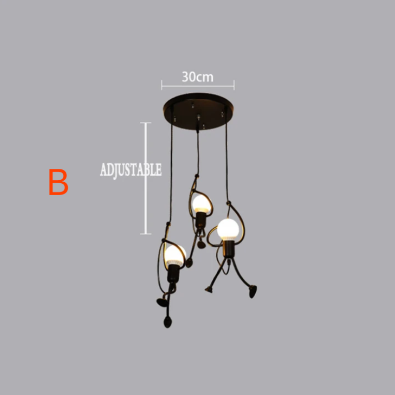 Retro Lampa Wisząca Iron Man