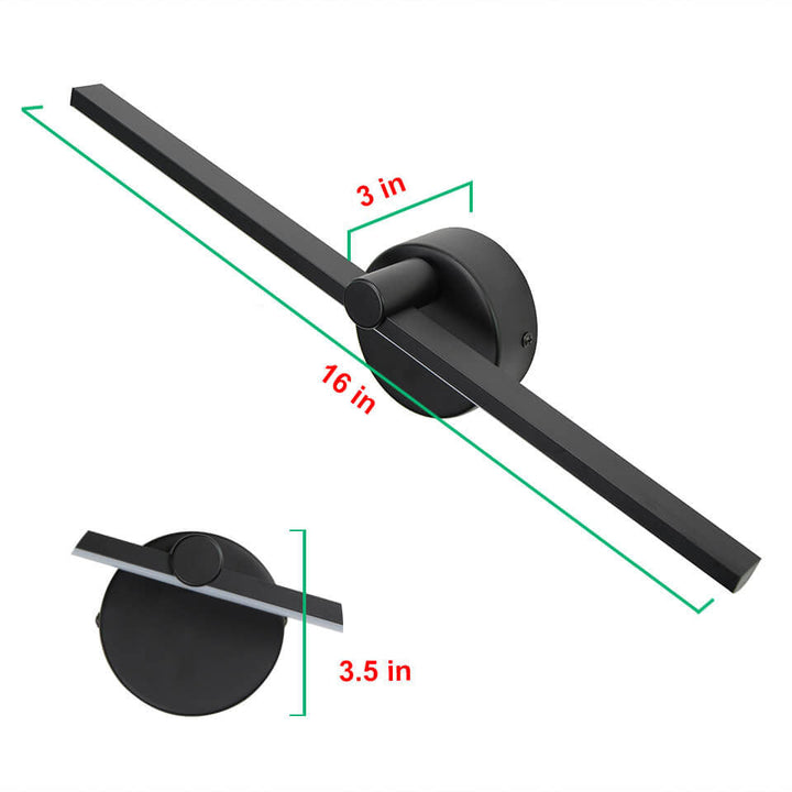 Nordycki Minimalistyczny Aluminiowy Długi Włącznik LED Lampa Lustro Ścienne