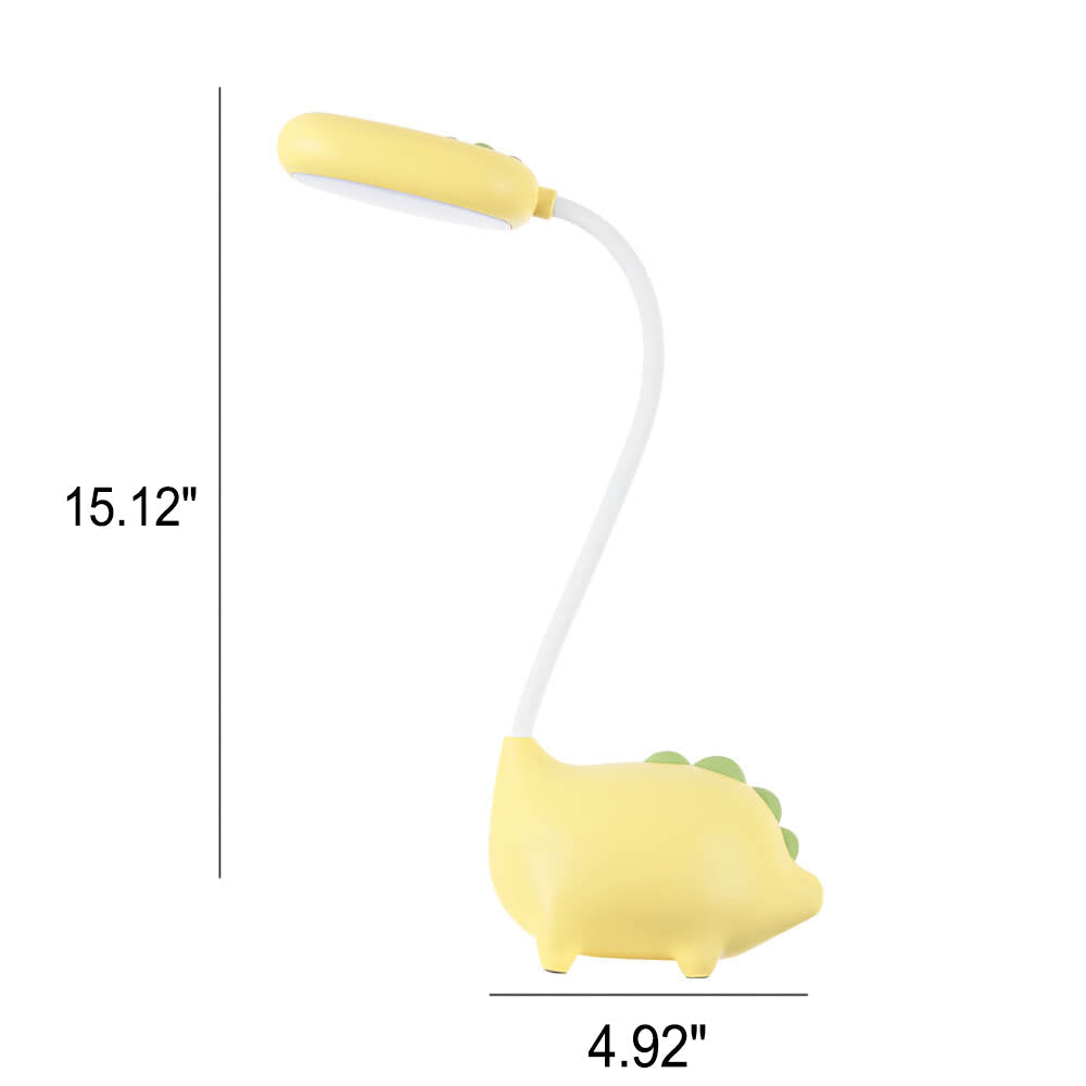 Ładowana lampa biurkowa LED z dinozaurem w kreskówkowym stylu, dbająca o wzrok