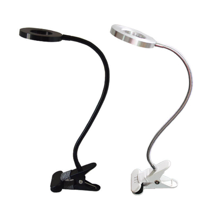Kreatywna prosta lampa biurkowa LED z klipsem na guziki USB