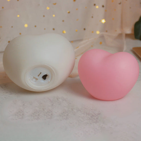 LuvSphere Silikonowa Lampka LED na Noc | W Kształcie Serca | Lampa Stołowa | Ciepłe Światło Nastrojowe | Dekoracyjna