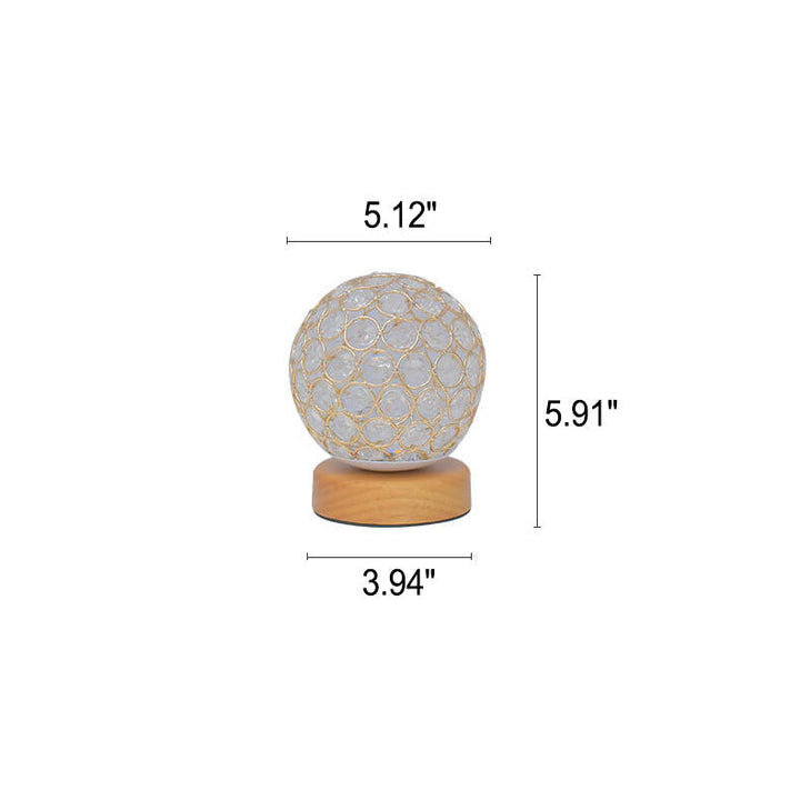 Nowoczesna Minimalistyczna Okrągła Lampa Nocna LED z USB, Ładowalna