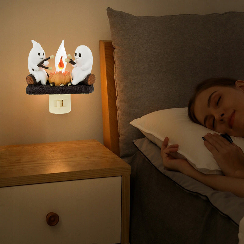 Migoczące Nocne Światła Duchowego Ogniska