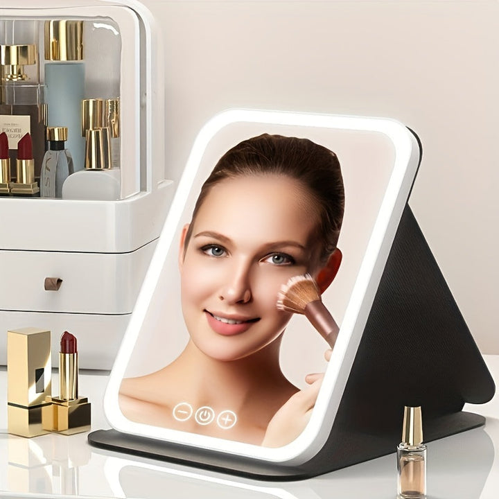 GlowMirror – Lusterko do makijażu LED z ładowaniem USB