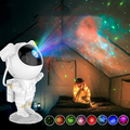 Projektor Nocnej Lampki Astronauty – LED Projektor Gwiezdnego Nieba do Pokoju Dziecięcego, Uspokajająca Nocna Lampka z Projekcją Galaktyki i Kosmosu, Przyciemniana i Regulowana |