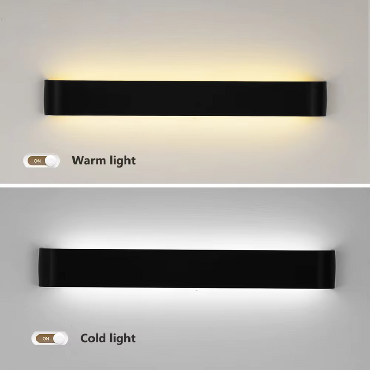 Nordycka Lampa Ścienna LED - Nowoczesna Lampa Ścienna z Aluminium Szczotkowanego