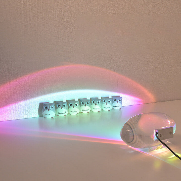 Kreatywna Lampa Stołowa LED z Projekcją Kryształowych Oczu Anioła