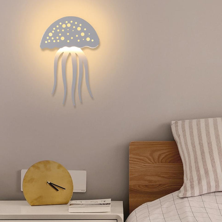 Nowoczesna kreatywna lampa ścienna LED w kształcie meduzy z jednym źródłem światła