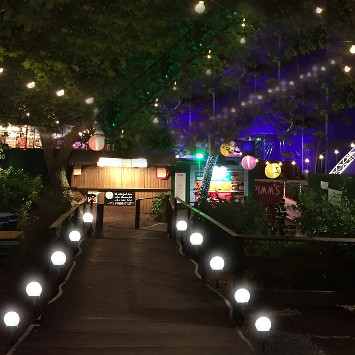 LumiGlobe – Zestaw 3 Wodoodpornych Słonecznych Lamp Ścieżkowych