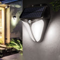 Inteligentna solarna trójkątna zewnętrzna wodoodporna lampa LED z czujnikiem ruchu na ścianę