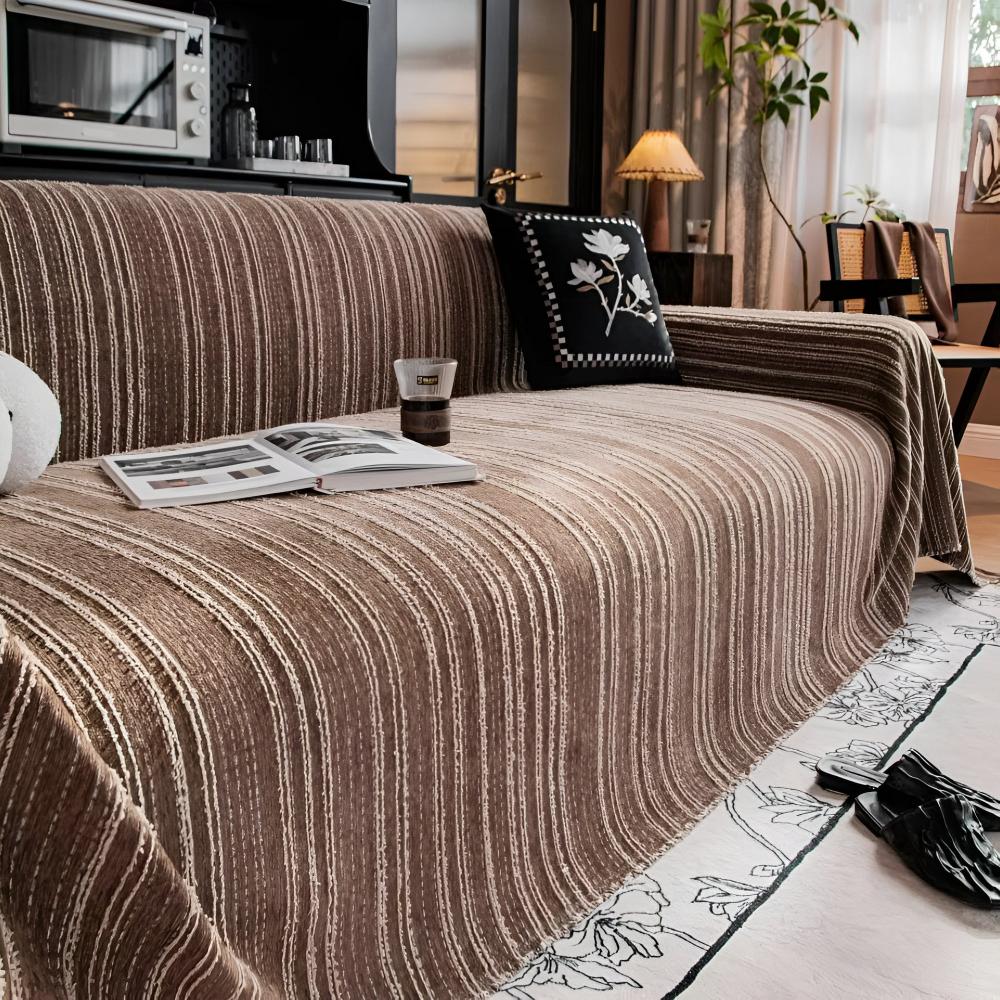 Pokrowiec na Sofę z Chenille w Regal Stripes