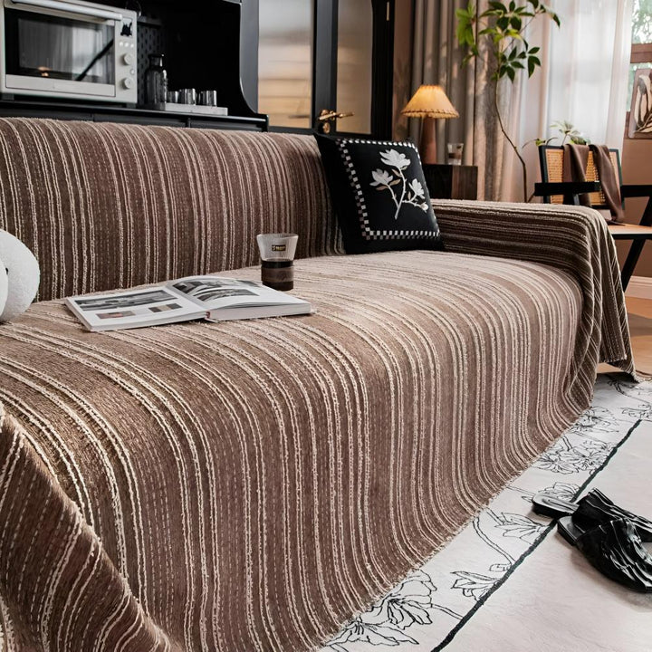 Pokrowiec na Sofę z Chenille w Regal Stripes