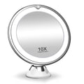 Lunora Lusterko do Makijażu LED | Powiększenie 10x | Obrót 360° | Kompaktowe i Przyjazne w Podróży