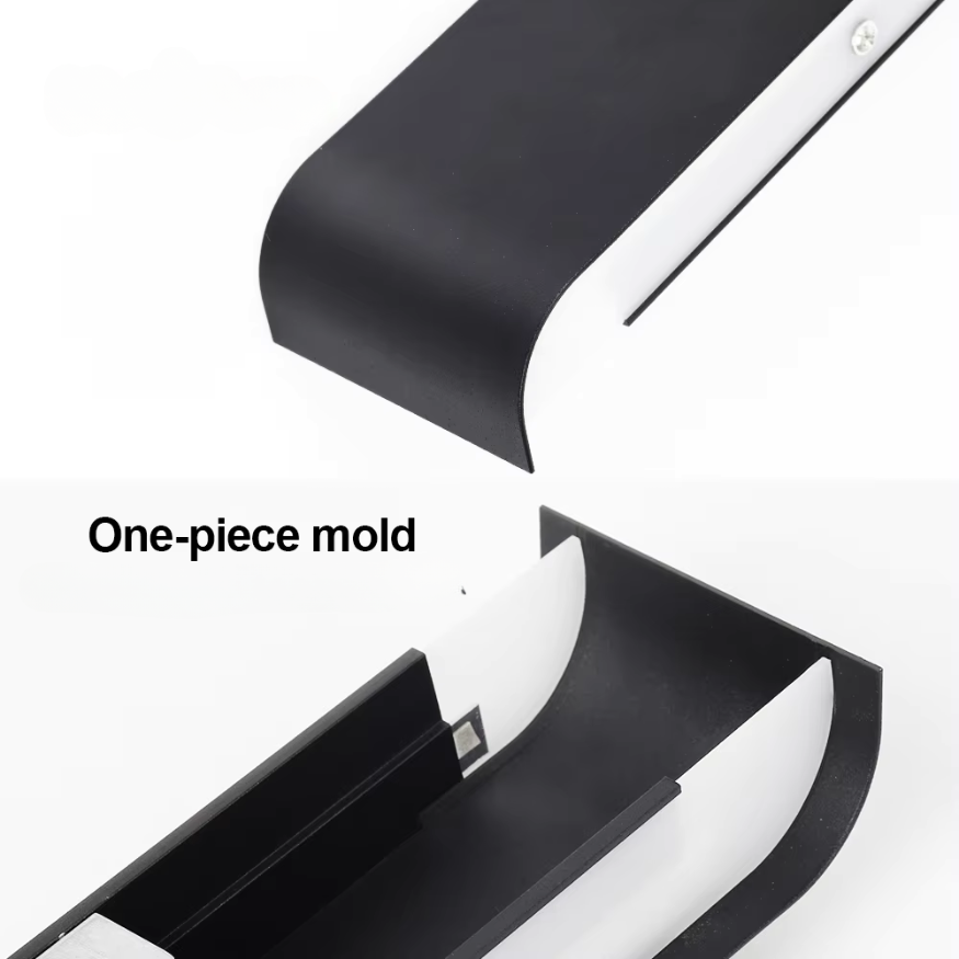 Nordycka Lampa Ścienna LED - Nowoczesna Lampa Ścienna z Aluminium Szczotkowanego