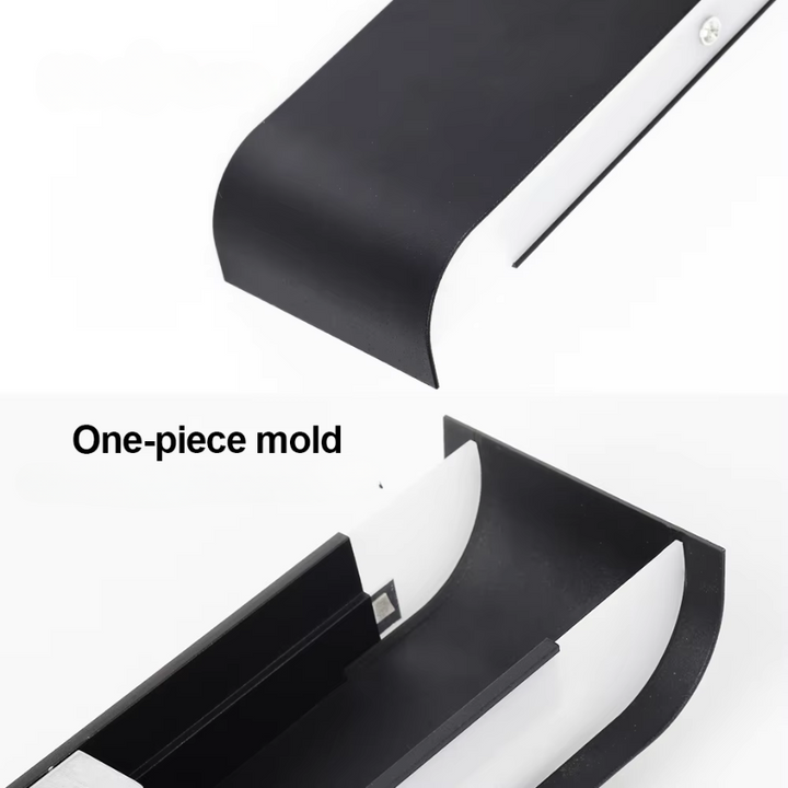 Nordycka Lampa Ścienna LED - Nowoczesna Lampa Ścienna z Aluminium Szczotkowanego