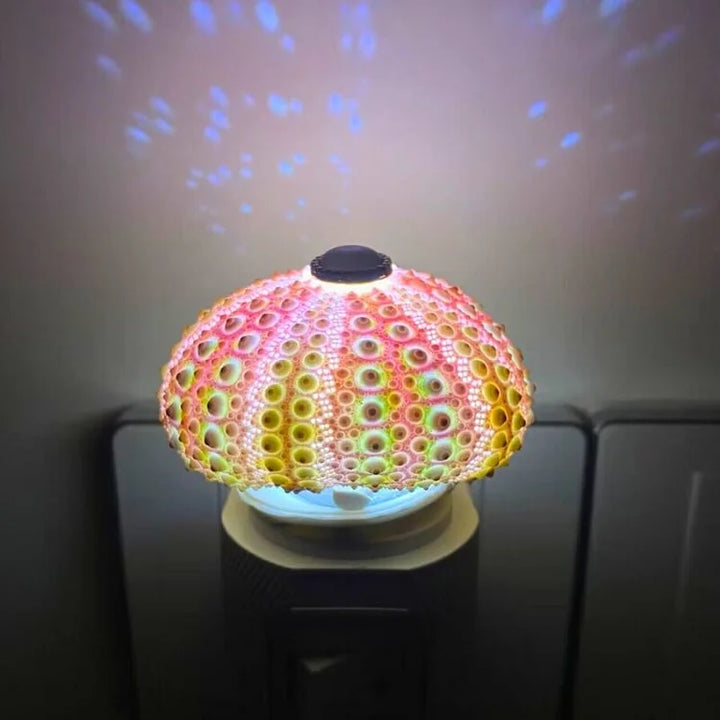 LumiCraft – Unikalna lampa stołowa DIY z naturalną muszlą jeżowca dla przytulnego wystroju