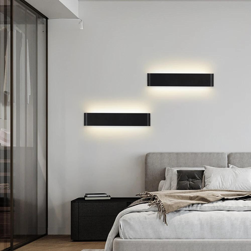 Nordycka Lampa Ścienna LED - Nowoczesna Lampa Ścienna z Aluminium Szczotkowanego
