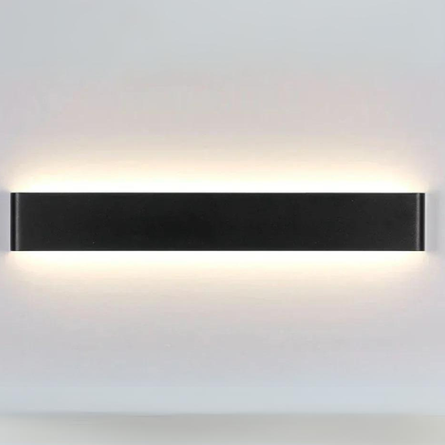 Nordycka Lampa Ścienna LED - Nowoczesna Lampa Ścienna z Aluminium Szczotkowanego