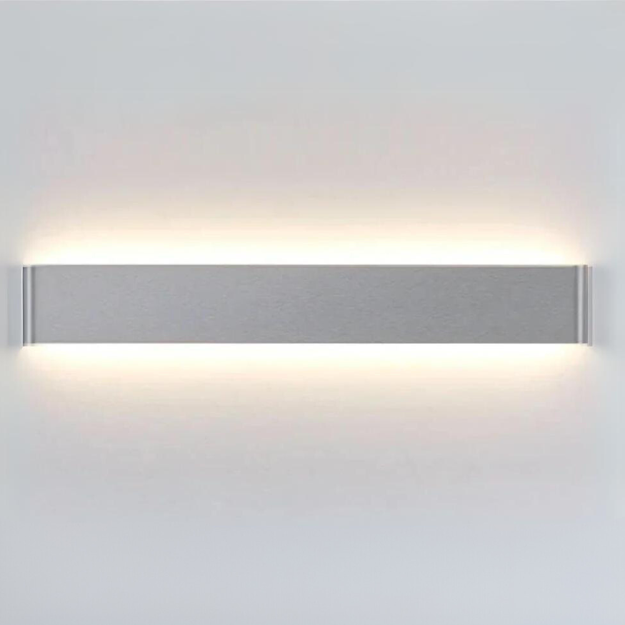 Nordycka Lampa Ścienna LED - Nowoczesna Lampa Ścienna z Aluminium Szczotkowanego