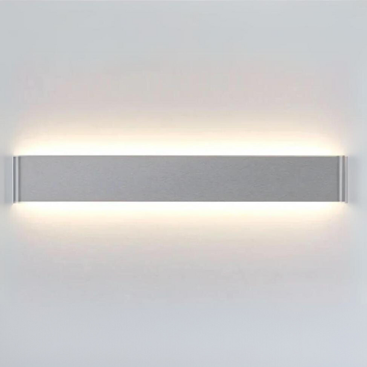 Nordycka Lampa Ścienna LED - Nowoczesna Lampa Ścienna z Aluminium Szczotkowanego
