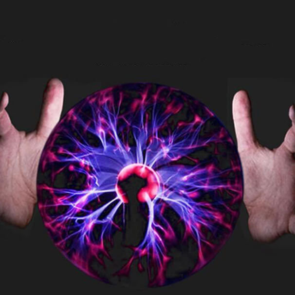 Magiczna elektrostatyczna kula jonowa lampa nocna z efektem błysku